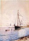 Drying the Main at Anchor by Alfred Thompson Bricher